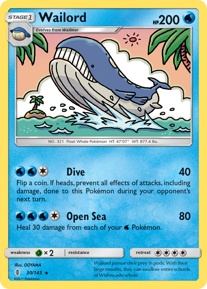 Wailord (30/145) [Soleil et Lune : Gardiens Rising]