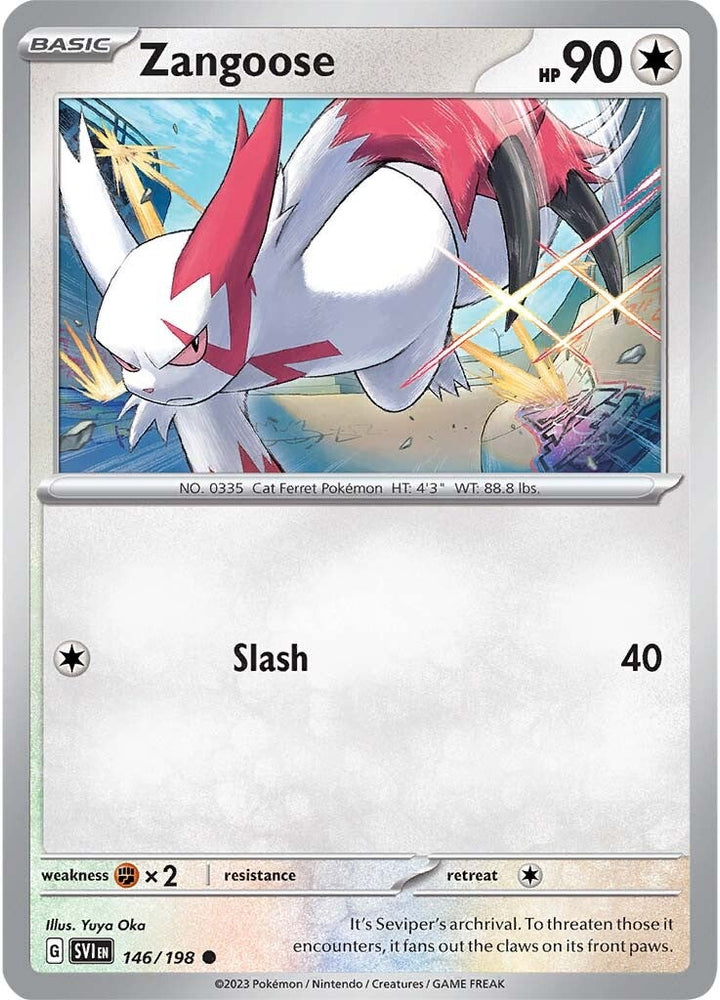 Zangoose (146/198) [Écarlate et Violet : Ensemble de base] 