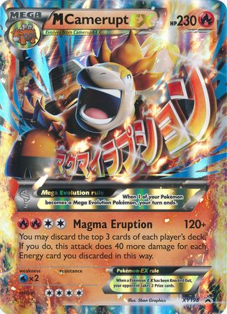 M Camerupt EX (XY198) (carte Jumbo) [XY : Black Star Promos] 