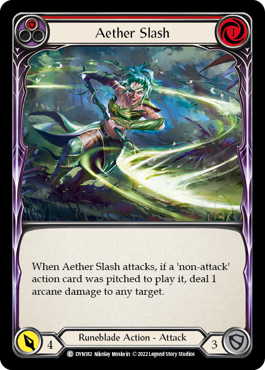 Aether Slash (Rouge) [DYN182] (Dynastie) Rainbow Foil 