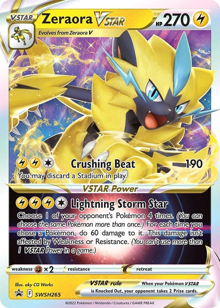 Zeraora VSTAR (SWSH265) [Épée et Bouclier : Promos Black Star] 