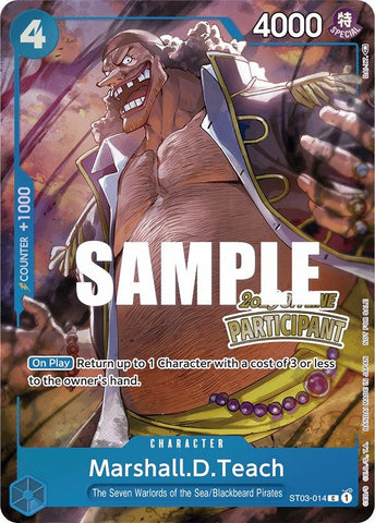 Marshall.D.Teach (hors ligne régional 2023) [Participant] [Cartes promotionnelles One Piece] 