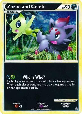 Zorua et Celebi (Carte Jumbo) [Cartes Diverses] 