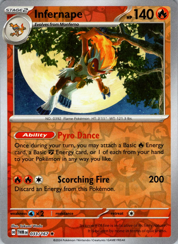 Infernape (033/167) [Écarlate et Violet : Masquerade du Crépuscule] 