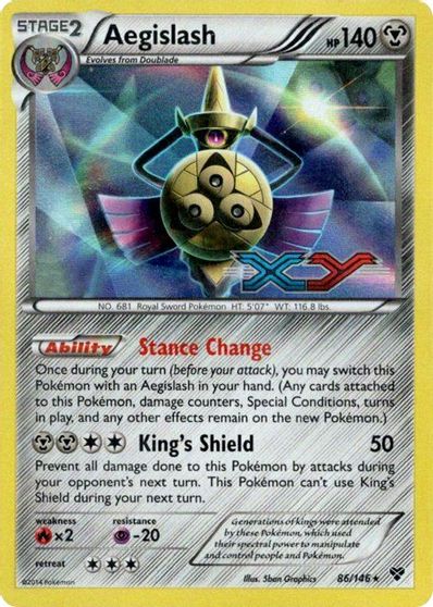 Aegislash (86/146) (Promo d'Avant-première) [XY : Promos Black Star] 