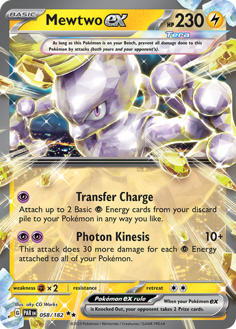 Mewtwo ex (058/182) [Écarlate et Violet : Paradox Rift] 