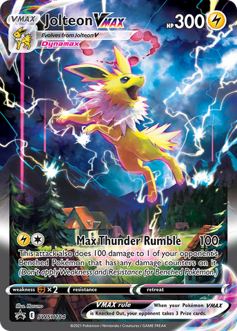 Jolteon VMAX (SWSH184) (carte Jumbo) [Épée et Bouclier : Black Star Promos] 