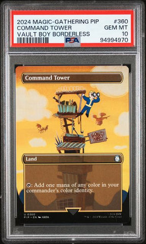 Command Tower - Fallout - 0360 - PIP - Borderless PSA 10 [94994970]