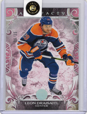 2024-25 UD ARTIFACTS LEON DRAISAITL 06/35 PINK #154