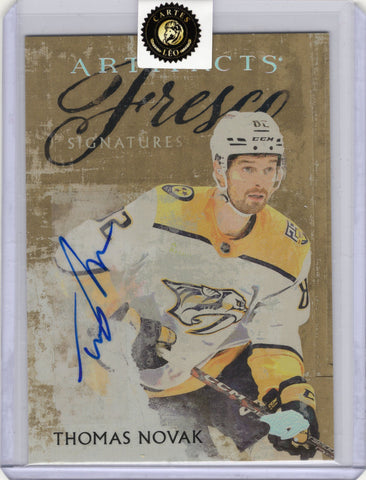 2024-25 UD ARTIFACTS THOMAS NOVAK Fresco Signatures #FS-TN