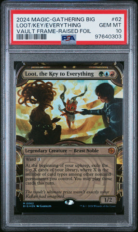 Loot, the Key to Everything (Showcase) (Raised Foil) #62 [The Big Score] PSA 10 [97640303]