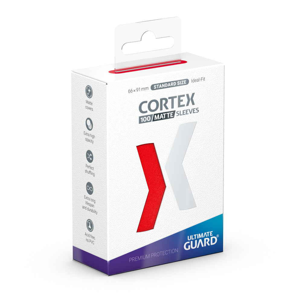 UG SLEEVES CORTEX STANDARD MATTE RED 100CT [UGD011157]