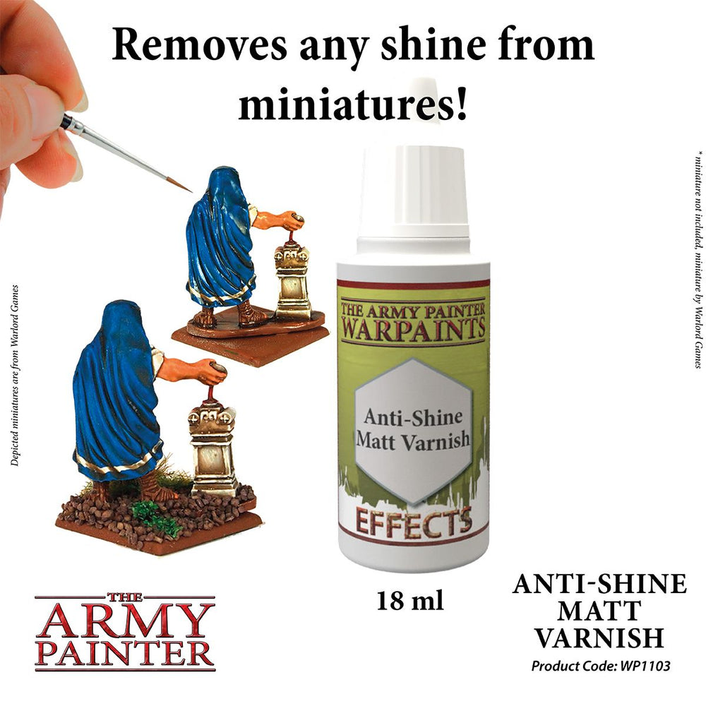 WARPAINTS: ANTI-SHINE MATTE VARNISH (18ML) [WP1103]