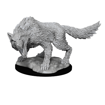 Les merveilleuses miniatures non peintes de D&amp;D Nolzur : Vague 11 : Winter Wolf [90030]