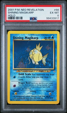 Shining Magikarp (66/64) Holo [Neo Revelation Unlimited] PSA 6 [99433917]