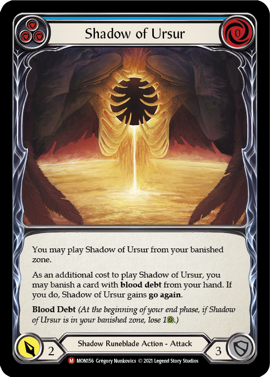 Shadow of Ursur [MON156] (Monarch)  1st Edition Normal