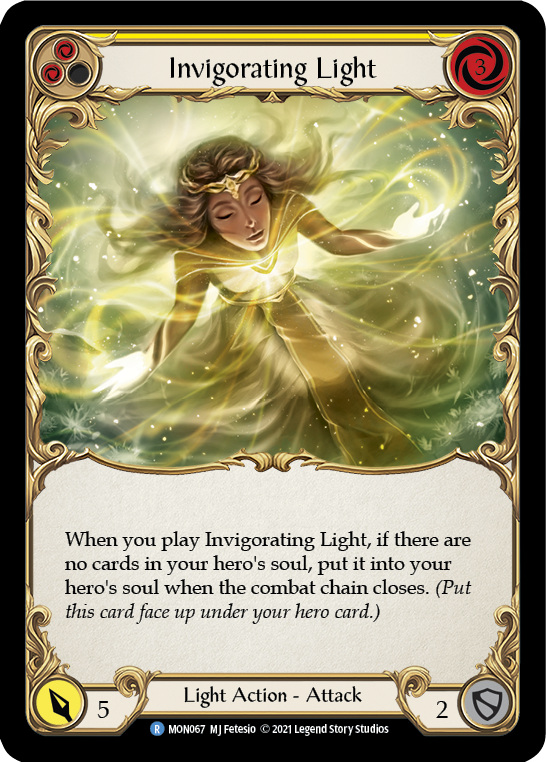 Lumière revigorante (jaune) [MON067-RF] (Monarch) 1ère édition Rainbow Foil 