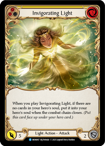 Lumière revigorante (jaune) [MON067-RF] (Monarch) 1ère édition Rainbow Foil 