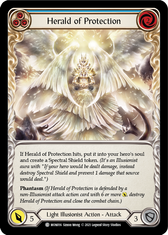 Herald of Protection (Bleu) [MON016] (Monarch) 1ère édition Normal 