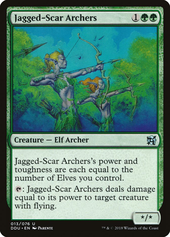 Archers aux cicatrices déchiquetées [Duel Decks : Elfes contre Inventeurs] 