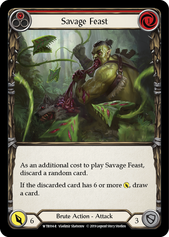 Savage Feast (Rouge) [WTR014-R] (Bienvenue à Rathe) Alpha Print Rainbow Foil 