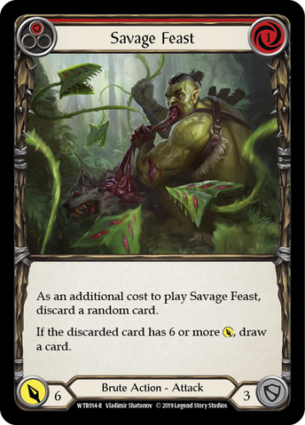 Savage Feast (Rouge) [WTR014-R] (Bienvenue à Rathe) Alpha Print Rainbow Foil 