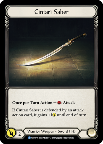 Cintari Saber [CRU079] (Crucible of War) 1ère édition Cold Foil 