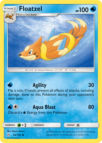 Floatzel (36/156) [Soleil et Lune : Ultra Prisme] 