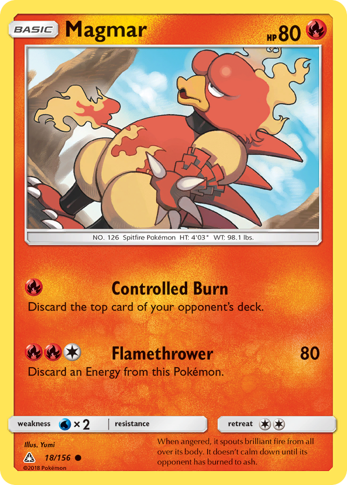 Magmar (18/156) [Soleil et Lune : Ultra Prisme] 