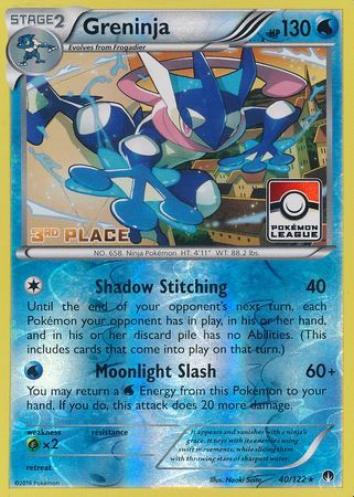 Greninja (40/122) (3e place de la promotion de la Ligue) [XY : BREAKpoint] 