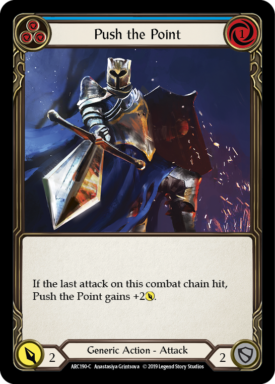 Push the Point (Bleu) [ARC190-C] (Arcane Rising) 1ère édition Normal 