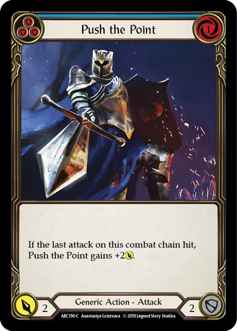 Push the Point (Bleu) [ARC190-C] (Arcane Rising) 1ère édition Normal 