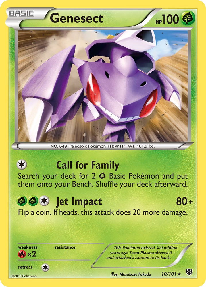 Genesect (10/101) (Thème Deck exclusif) [Noir et blanc : Plasma Blast] 