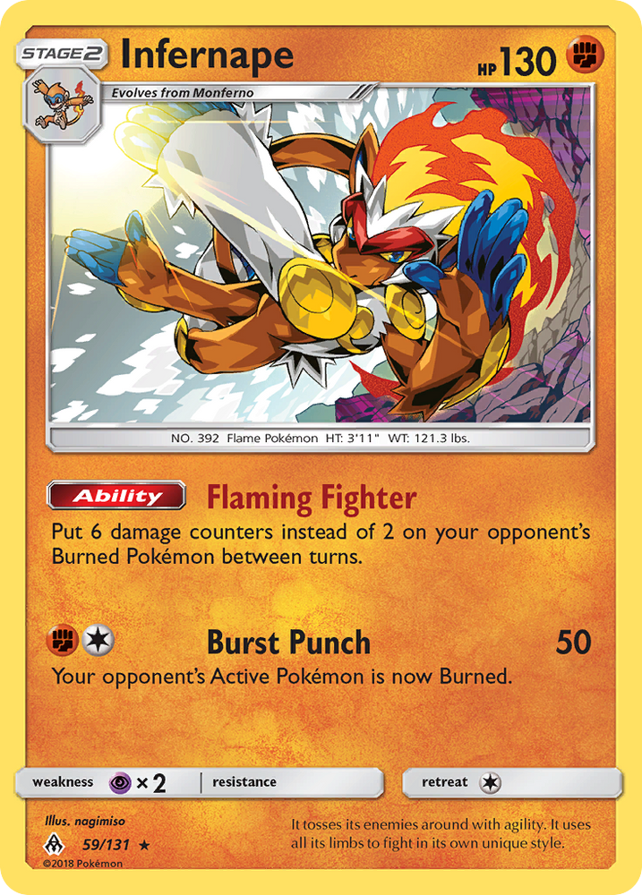 Infernape (59/131) [Soleil et Lune : Lumière interdite] 