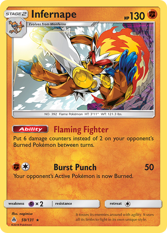 Infernape (59/131) [Soleil et Lune : Lumière interdite] 