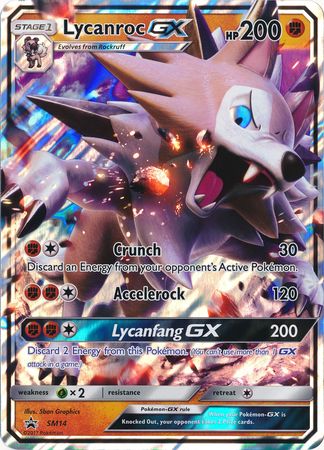 Lycanroc GX (SM14) (Carte Jumbo) [Soleil et Lune : Promos Black Star] 