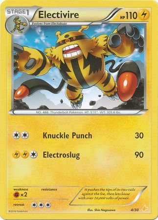 Electivire (4/30) [XY : Kit d'entraînement 3 - Pikachu Libre] 