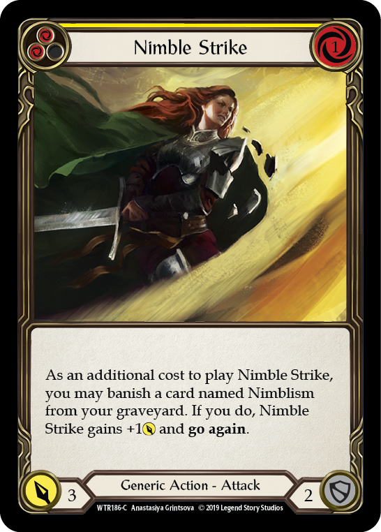 Nimble Strike (Jaune) [WTR186-C] (Bienvenue à Rathe) Alpha Print Normal 