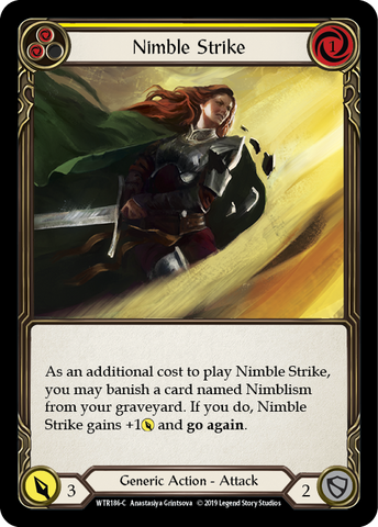 Nimble Strike (Jaune) [WTR186-C] (Bienvenue à Rathe) Alpha Print Normal 