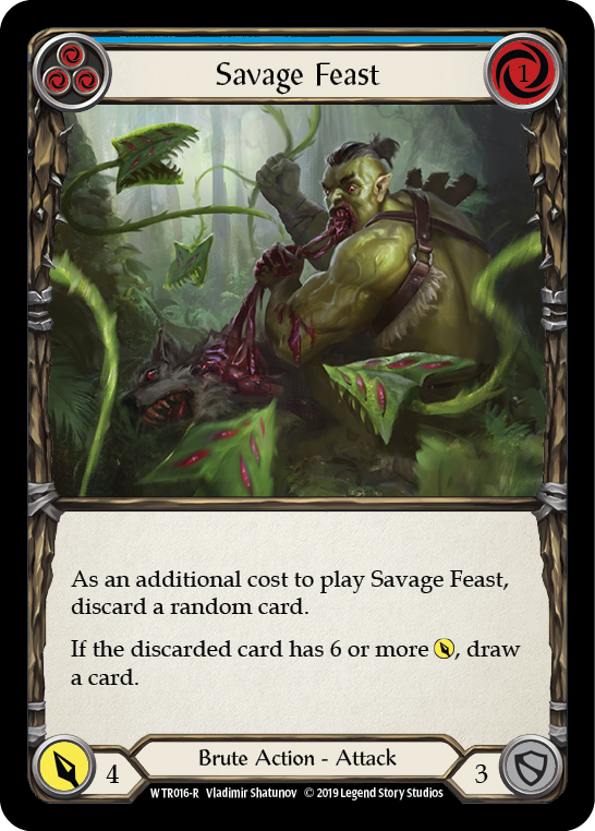 Savage Feast (Bleu) [WTR016-R] (Bienvenue à Rathe) Alpha Print Normal 