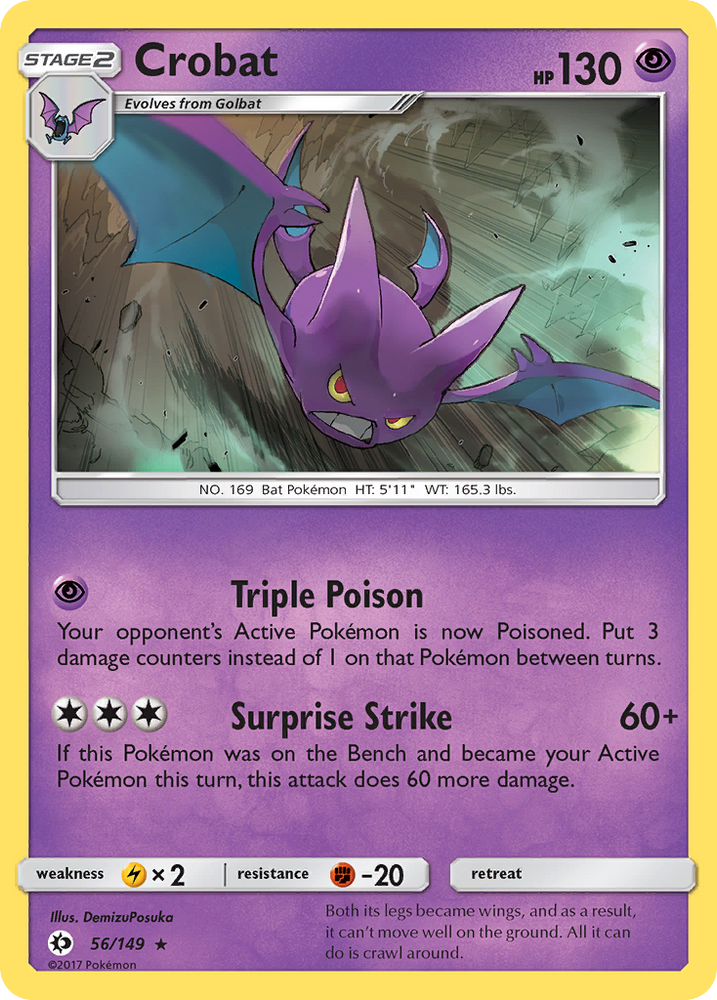 Crobat (56/149) [Soleil et Lune : ensemble de base] 