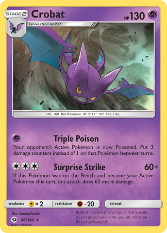 Crobat (56/149) [Soleil et Lune : ensemble de base] 