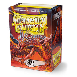 Dragon Shield : Pochettes standard 100 ct – Rouge (mat) 