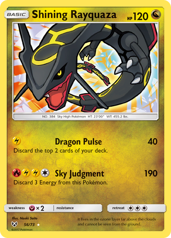 Shining Rayquaza (56/73) [Soleil et Lune : Légendes brillantes] 