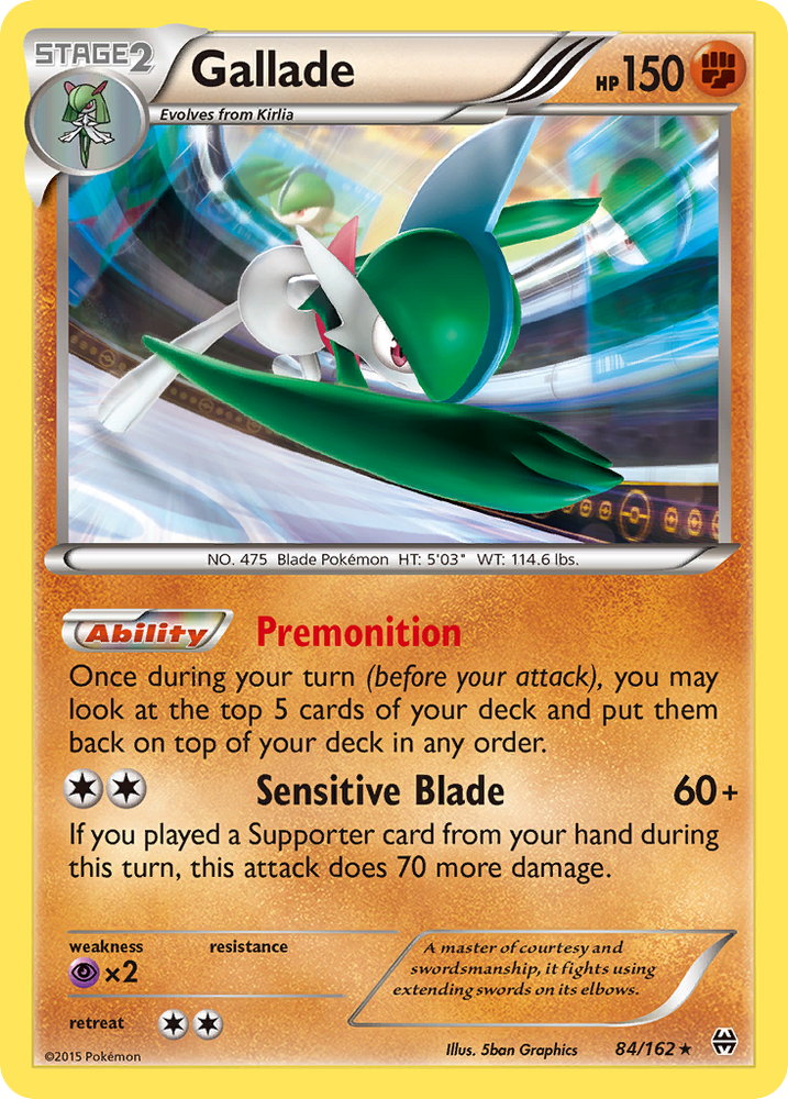 Gallade (84/162) [XY : PERCÉE] 