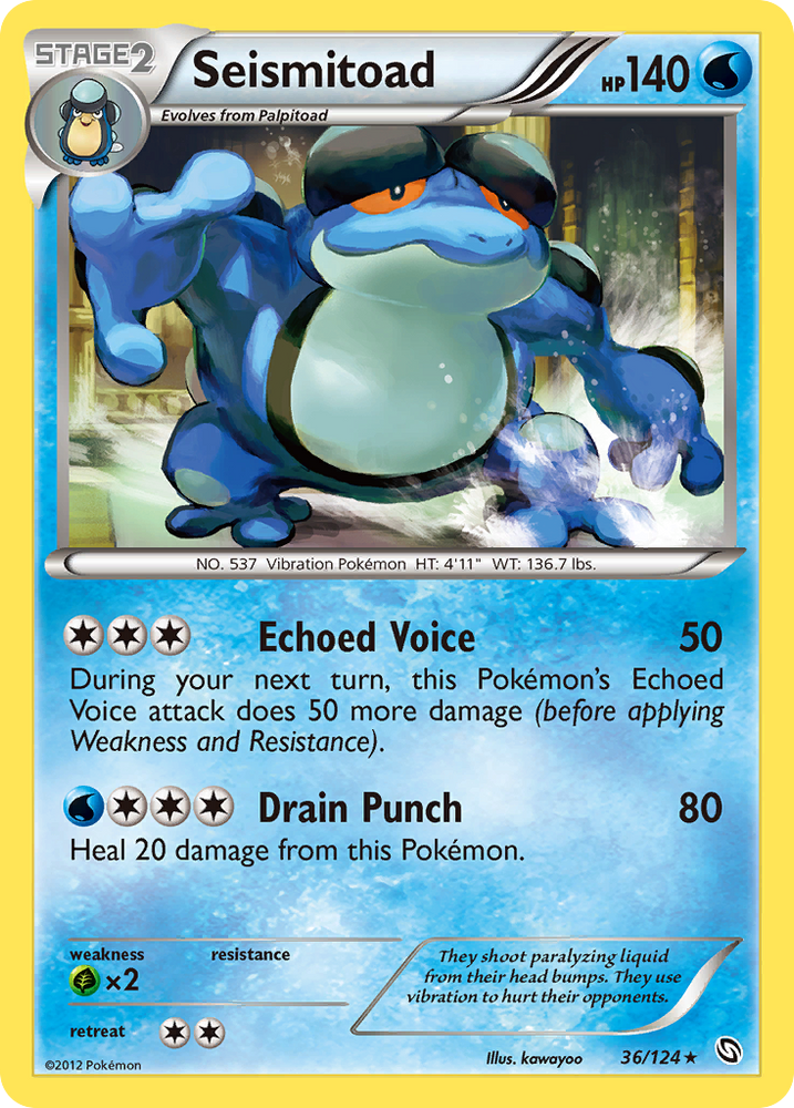 Seismitoad (36/124) [Noir et Blanc : Dragons Exaltés] 