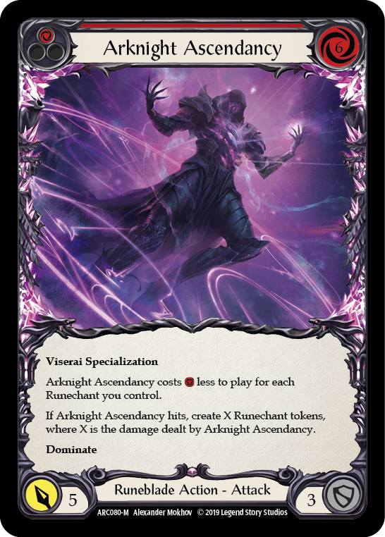 Arknight Ascendancy [ARC080-M] (Arcane Rising) 1ère édition Rainbow Foil 