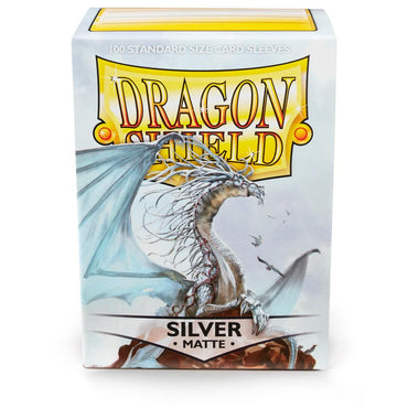 Dragon Shield : Pochettes standard 100 ct – Argent (mat) 