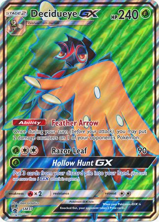 Decidueye GX (SM37) (carte Jumbo) [Soleil et Lune : Black Star Promos] 