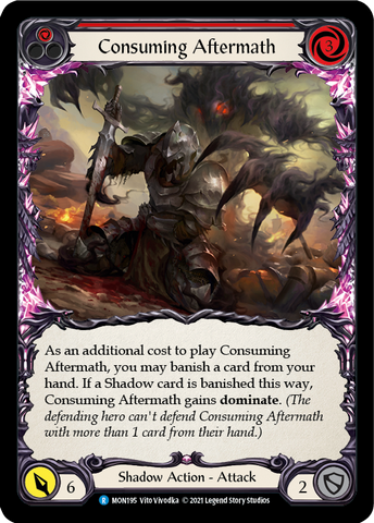 Consuming Aftermath (Rouge) [MON195-RF] (Monarch) 1ère édition Rainbow Foil 